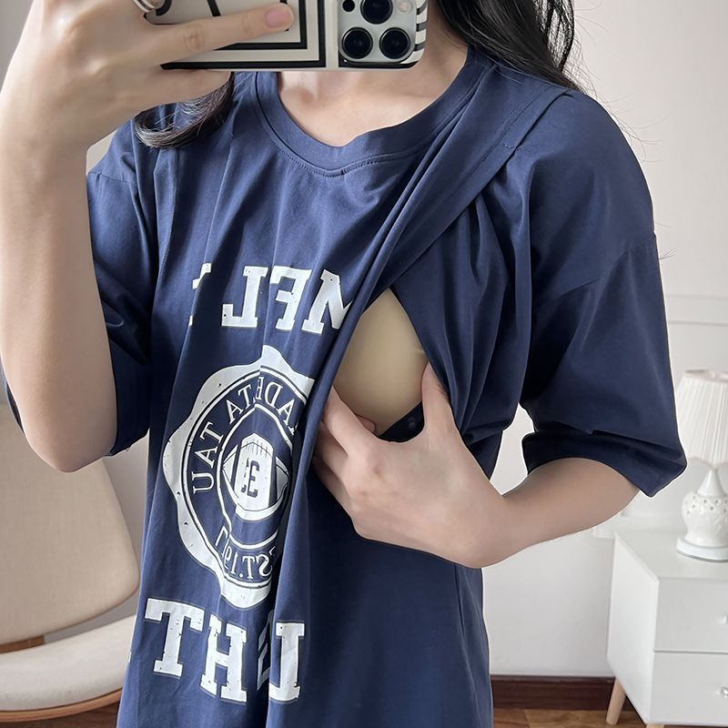 Summer Clothing For Women - Vestido de Amamentação para Gestantes, Camiseta