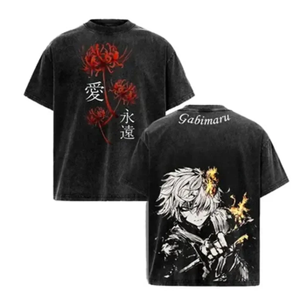 Summer Clothing Italy - Camiseta Vintage de Anime Japonês Hell's