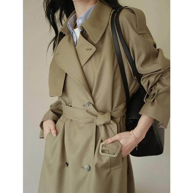 Summer Clothing Women Over 50 - 2025 outono feminino trench coat roupas