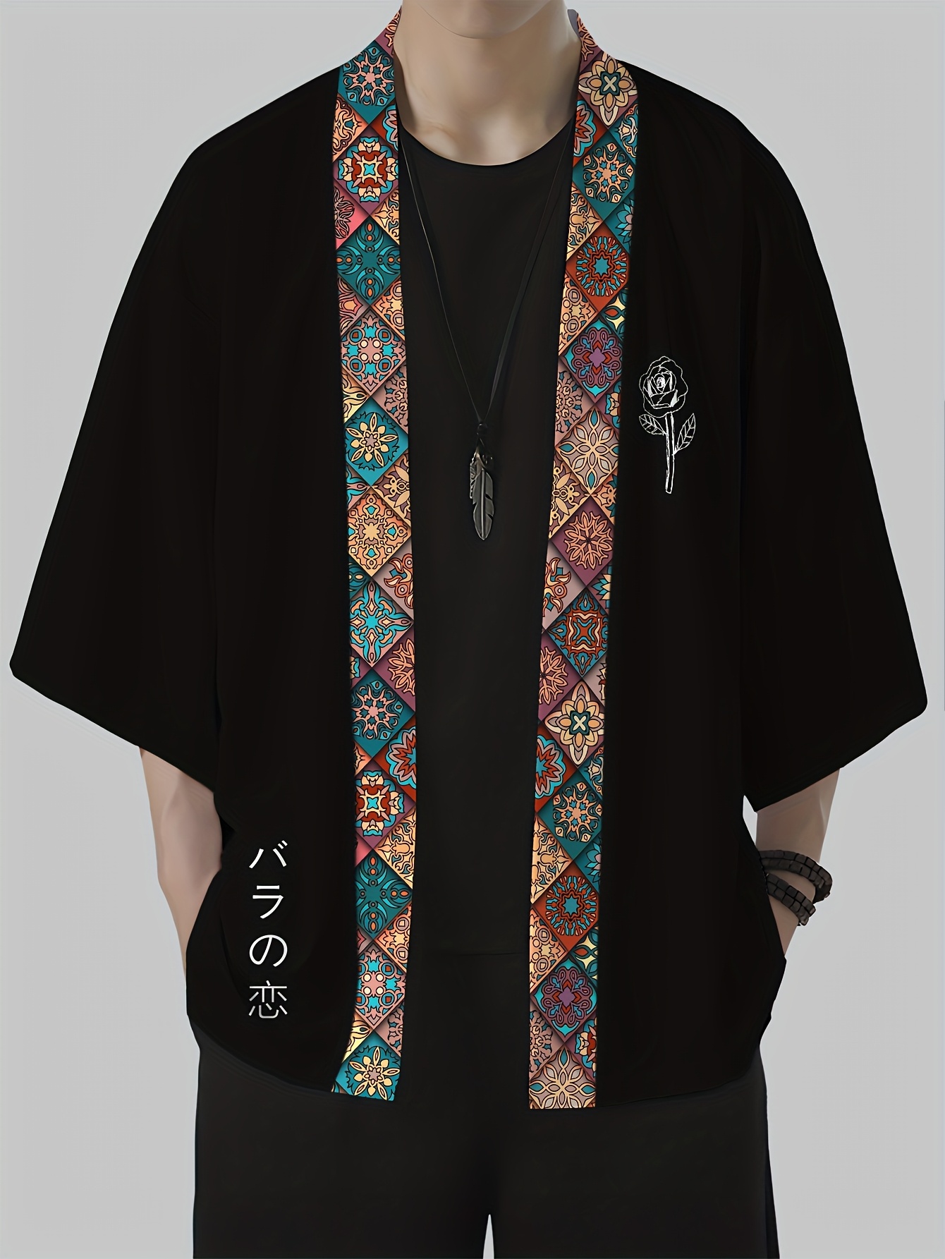 Summer Clothing Design - Kimono Masculino de Verão 2026 com