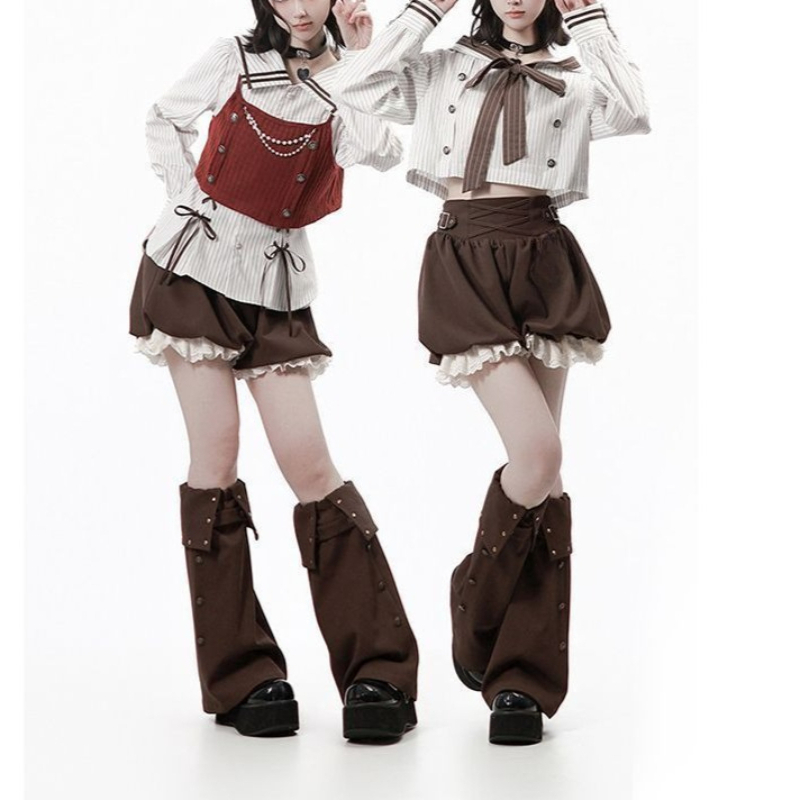Summer Clothing Set For Girls - Conjunto de 2 Peças Harajuku Kawaii