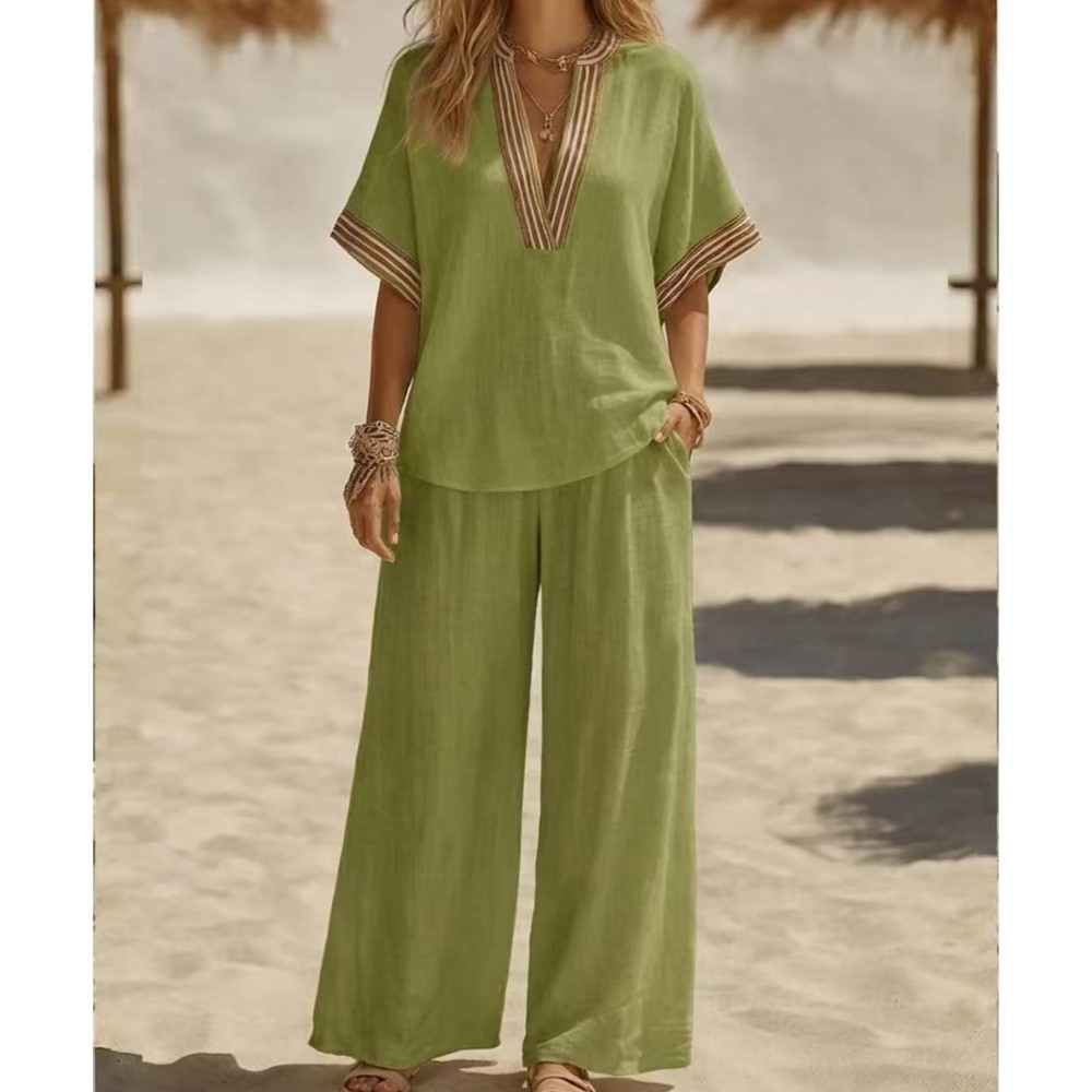 Zara Summer Clothing For Women - Conjunto de T-shirt de Manga Curta