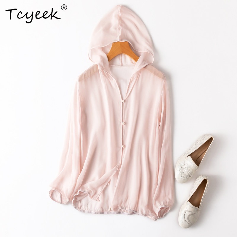 Summer Clothing For Women - Tcyeek Blusas Femininas 100% Seda de