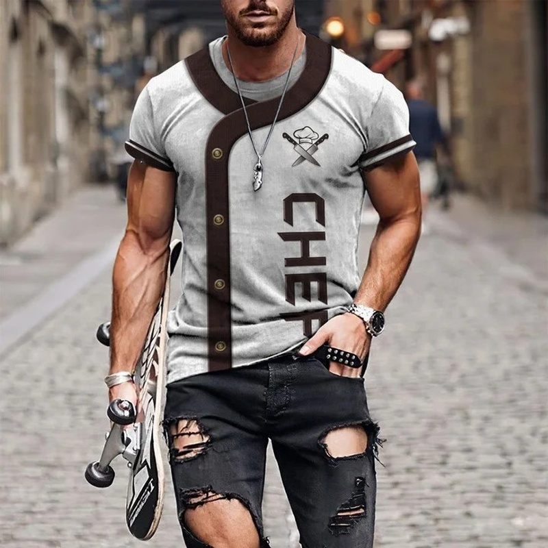 Summer Clothing Pictures - Camiseta masculina personalizada com estampa de