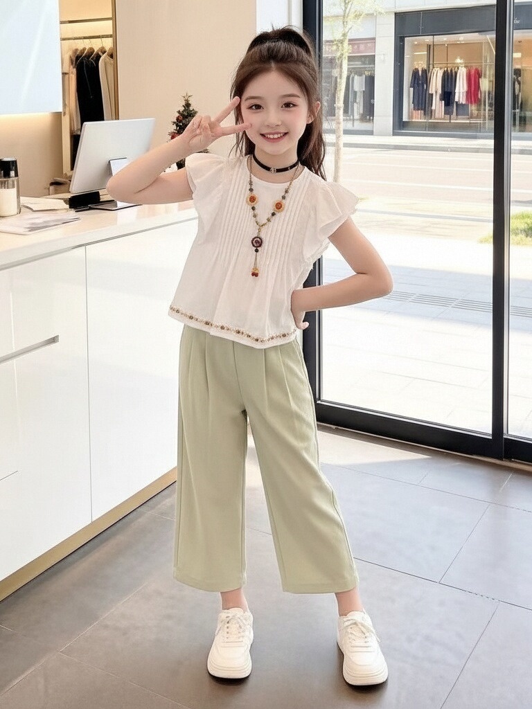 Summer Clothing Set For Girls - Conjunto de duas peças para meninas,