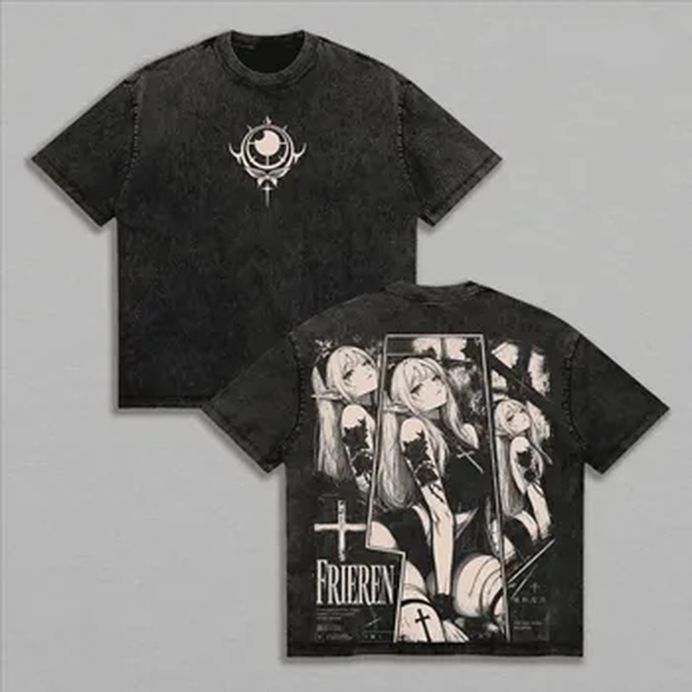 Summer Clothing Italy - Camiseta Fashion Y2k Frieren com Estampa