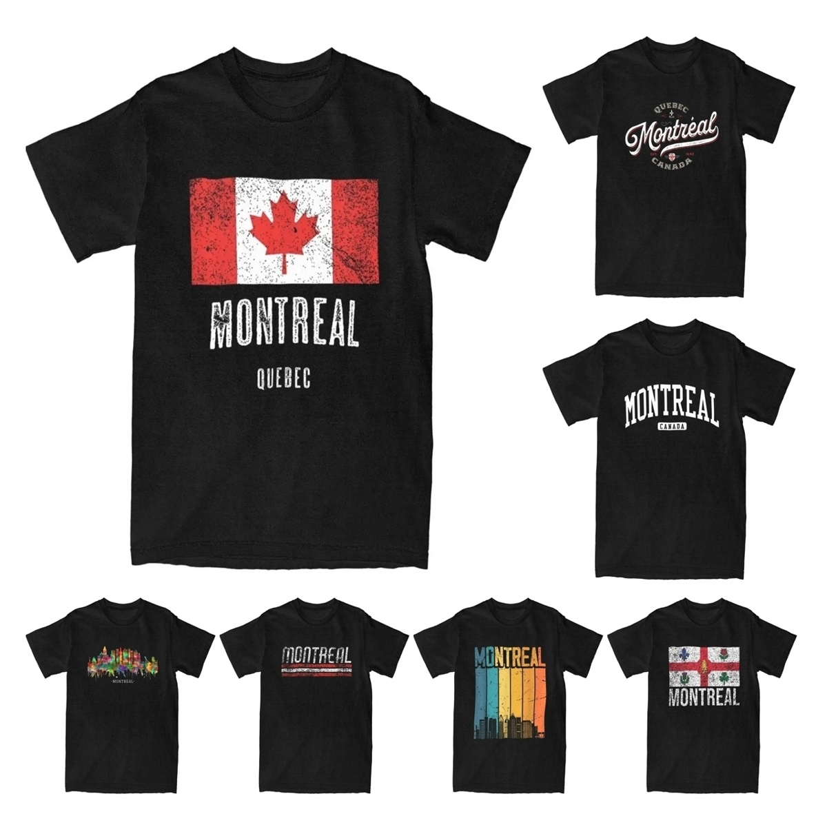 Summer Clothing Canada - Camiseta masculina estampada com bandeira canadense,