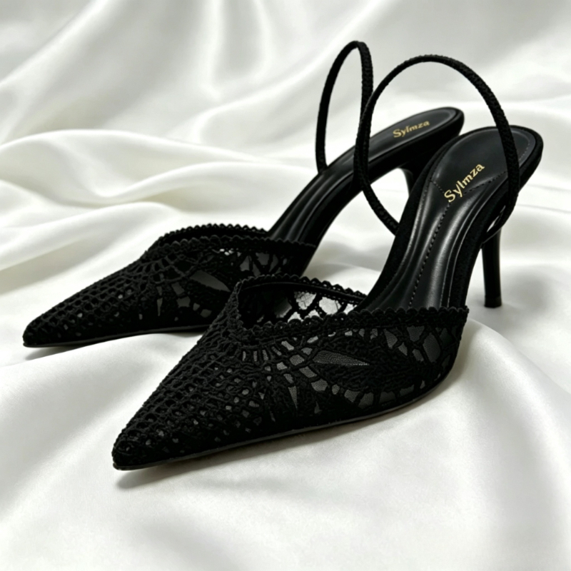 Summer Holiday Clothing Women - Sandálias de Salto Alto Femininas com