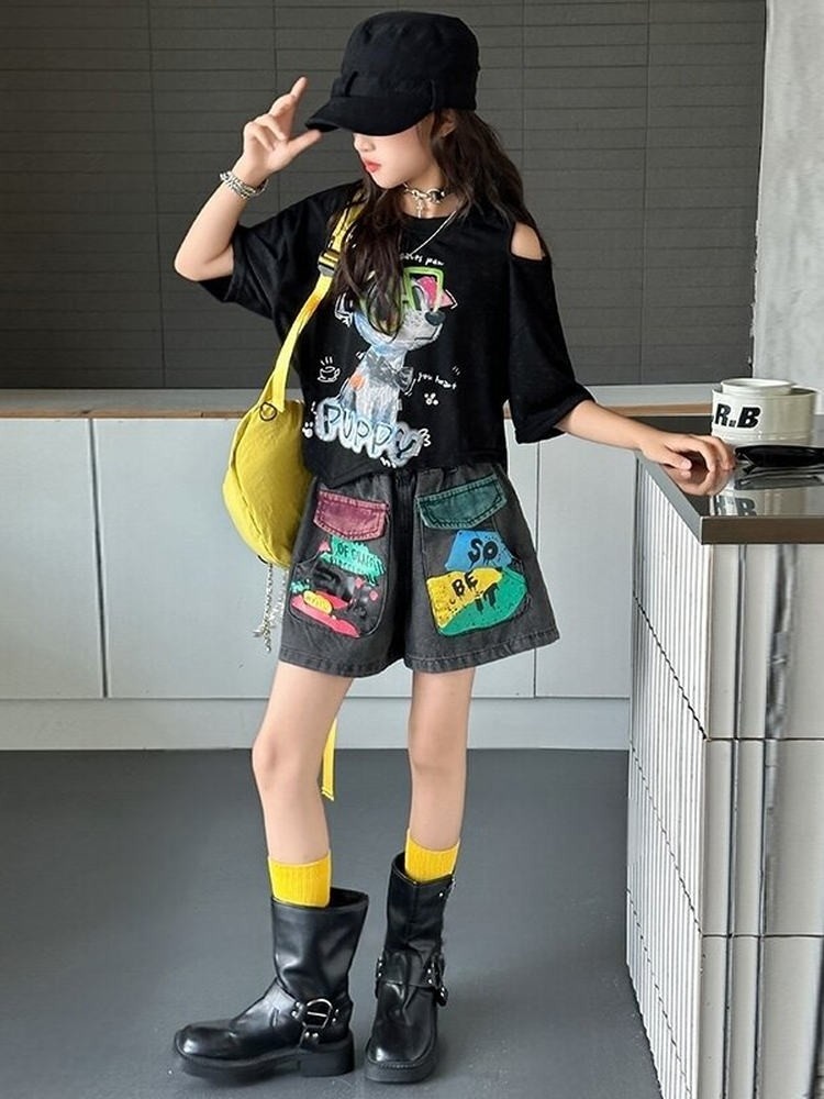 Summer Clothing Set For Girls - Conjunto de Verão para Meninas: Camiseta