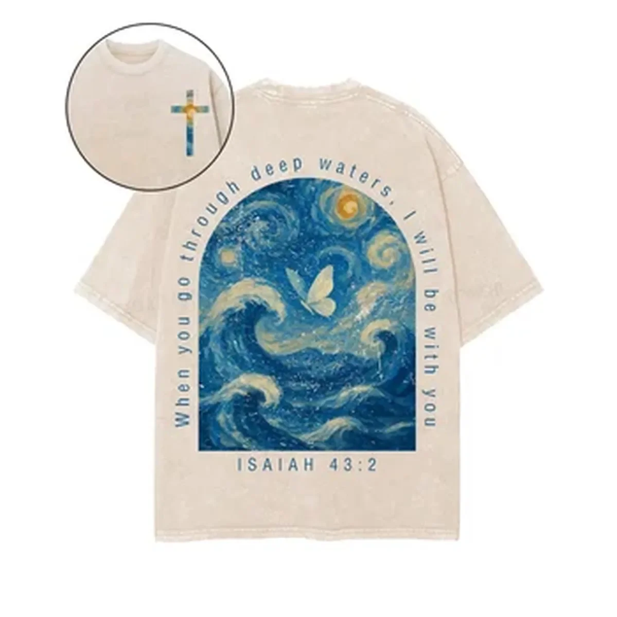 Summer Clothing Italy - Camiseta Estampada com Arte de Borboleta
