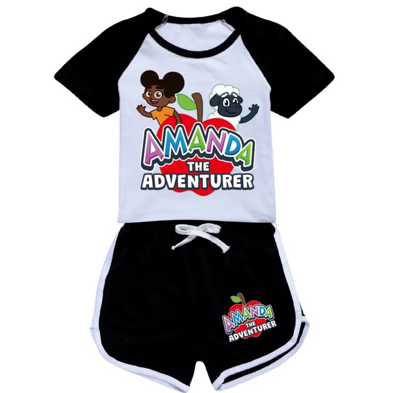 Summer Clothing Set For Girls - Aiai 2025 moda meninas roupas amandaing