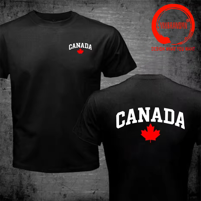Summer Clothing Canada - Camiseta de Algodão 100% com Estampa