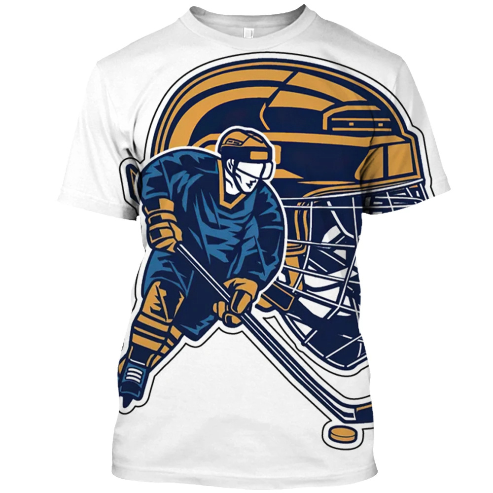 Summer Clothing Canada - Canada Hockey T-Shirt Fashion 3D Outdoor