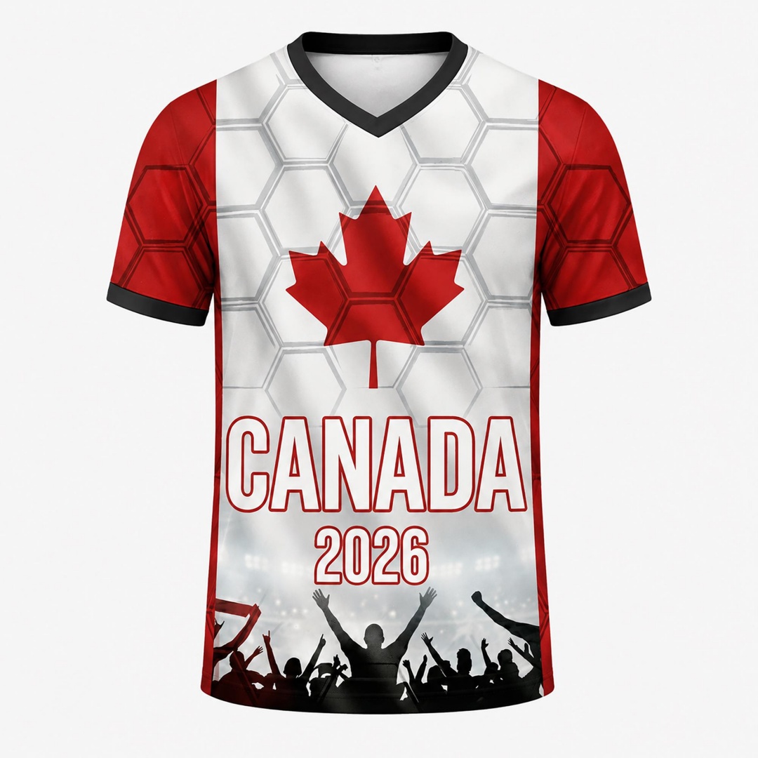 Camisa de Futebol Canadá 2026, - Summer Clothing Canada avaliação e preço