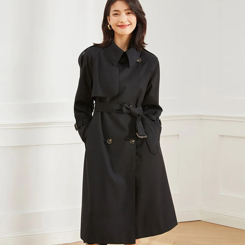 2025 outono feminino trench co - Summer Clothing Women Over 50 avaliação e preço