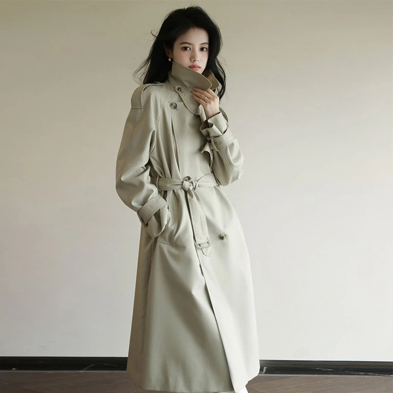2025 outono feminino trench co - Summer Clothing Women Over 50 avaliação e preço