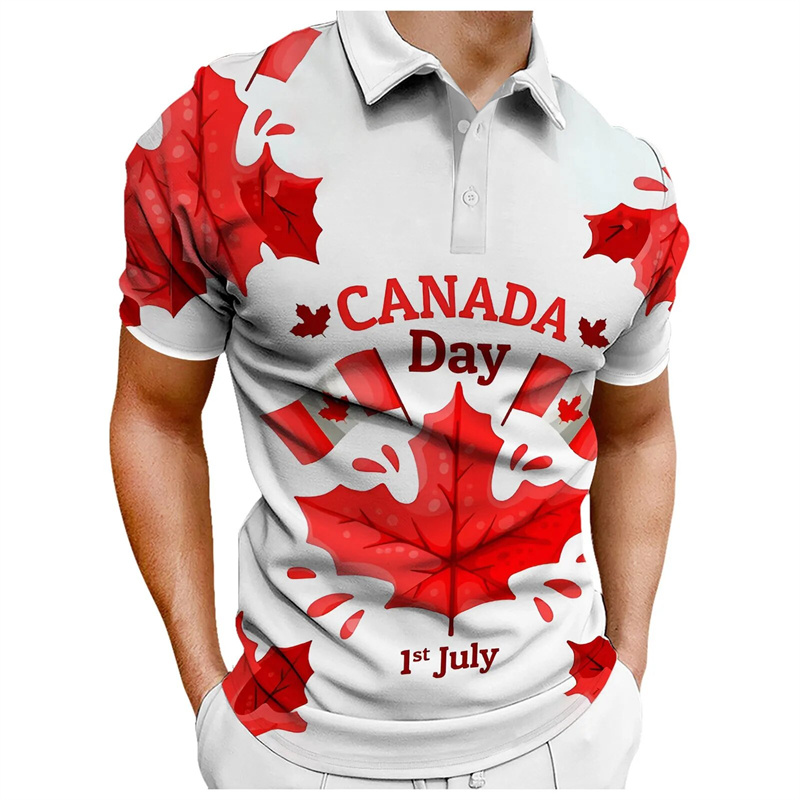 Camisetas Polo Masculinas com  - Summer Clothing Canada avaliação e preço