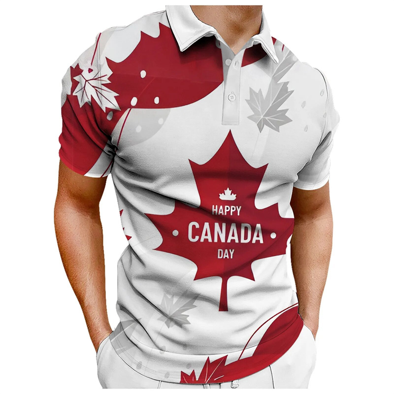 Camisetas Polo Masculinas com  - Summer Clothing Canada avaliação e preço
