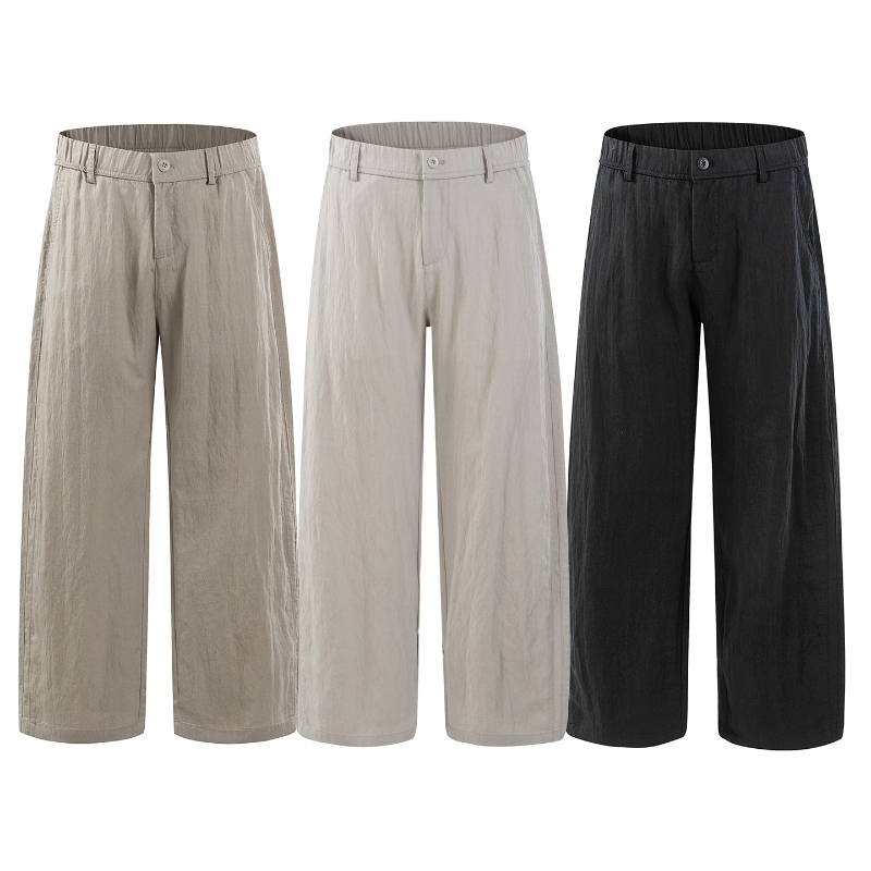 Calças Casuais Masculinas Fina - Summer Clothing Men Linen avaliação e preço