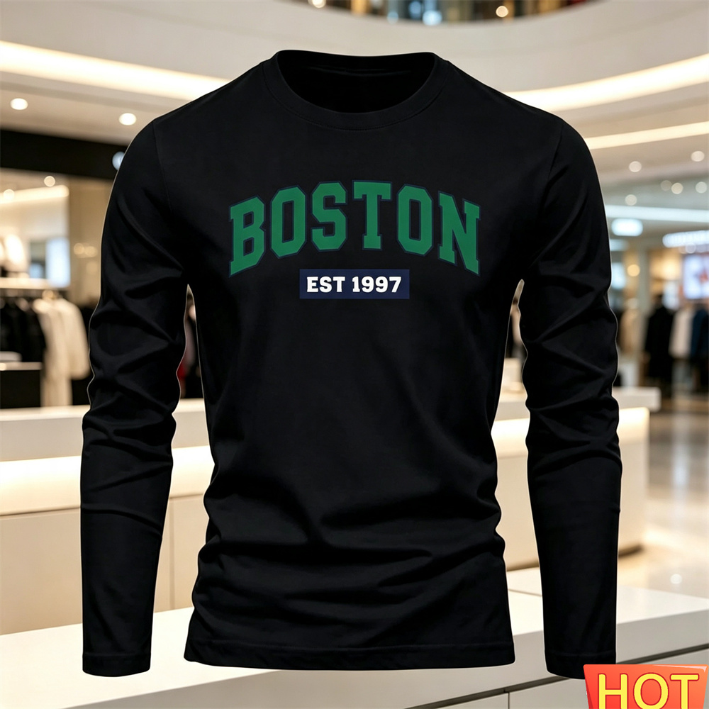 Camiseta masculina de manga co - Summer Clothing Long Sleeve avaliação e preço
