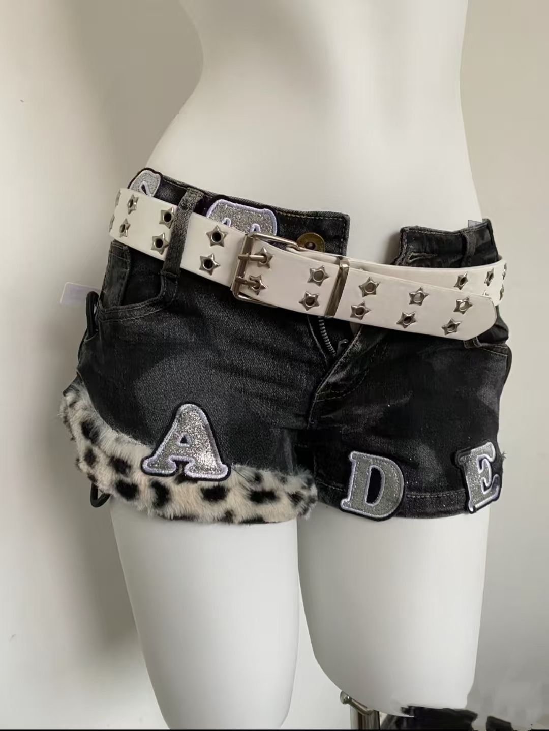 Y2k bordado remendo denim shor - Summer Clothing For Girls avaliação e preço