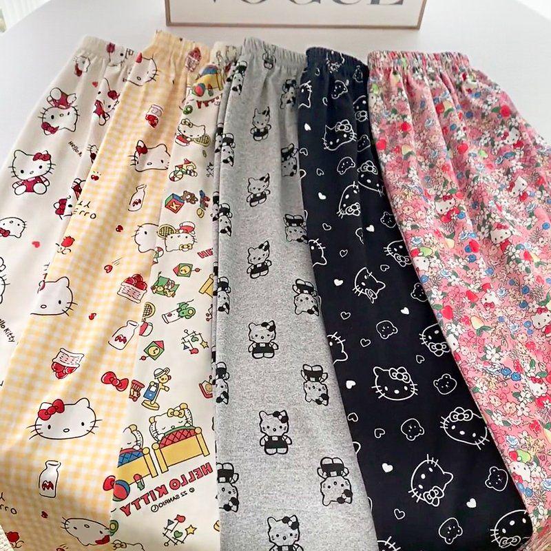 Calças Sanrio Hello Kitty, Cal - Summer Clothing For Women avaliação e preço