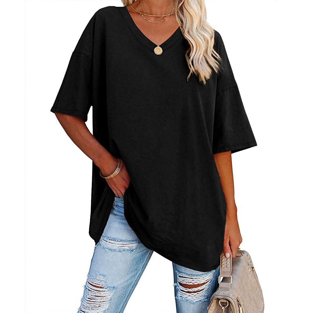 Top solto com decote em v femi - Summer Clothing Amazon avaliação e preço