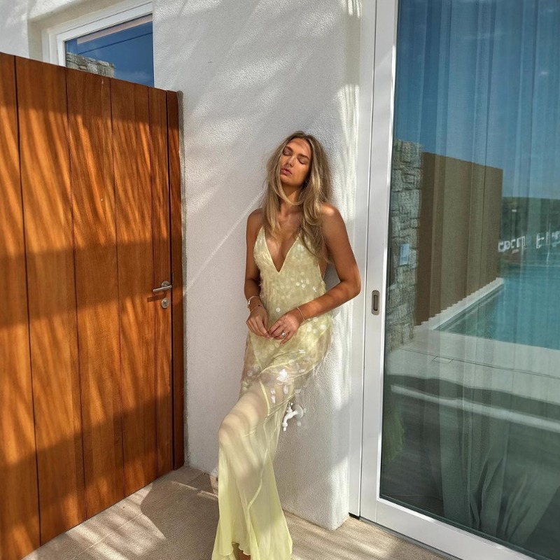 Vestido Longo Sereia com Decot - Summer Clothing Amazon avaliação e preço