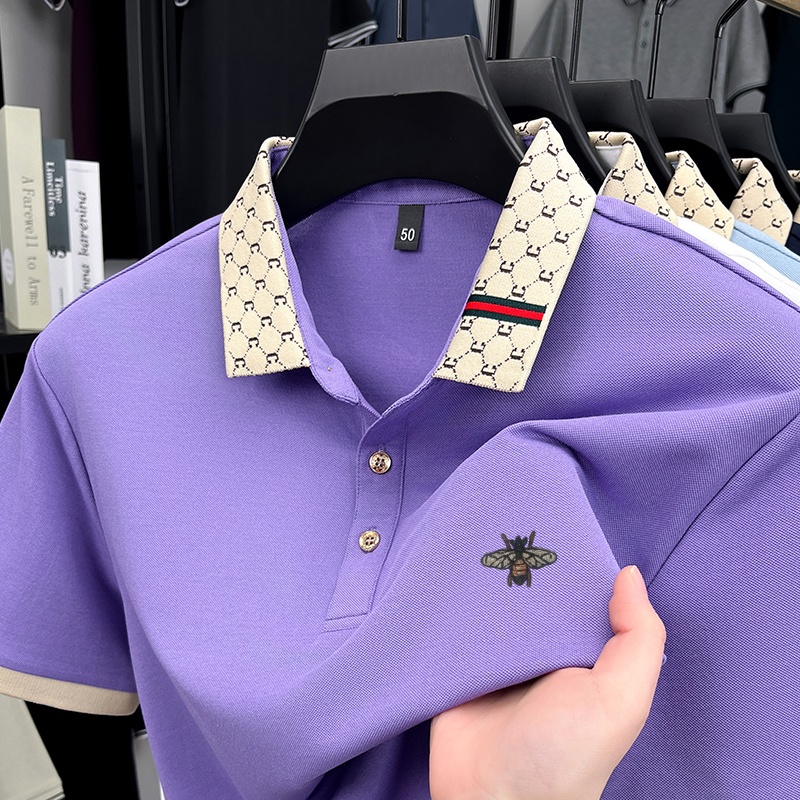 Camisa Polo Masculina de Luxo  - Summer Clothing Men Linen avaliação e preço