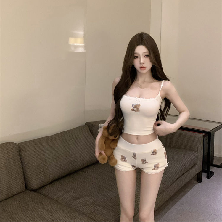 Urso impressão Skinny Bodycon  - Summer Clothing Set For Girls avaliação e preço